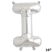 1 pc 16" Mylar Foil Balloon - Silver Letters BLOON_16S_I