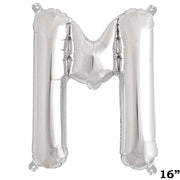 1 pc 16" Mylar Foil Balloon - Silver Letters BLOON_16S_M