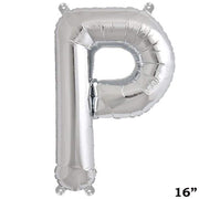 1 pc 16" Mylar Foil Balloon - Silver Letters BLOON_16S_P