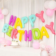 1 set 13" Happy Birthday Mylar Foil Balloon Banner - Assorted BLOON_LTR_HBD_13_MULTI