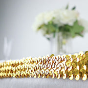 1" x 10 yards Metallic Sequin Fabric Ribbon with Stretchable Lace Trim