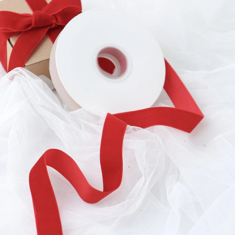 1" x 10 yards Velvet and Nylon Ribbon Roll