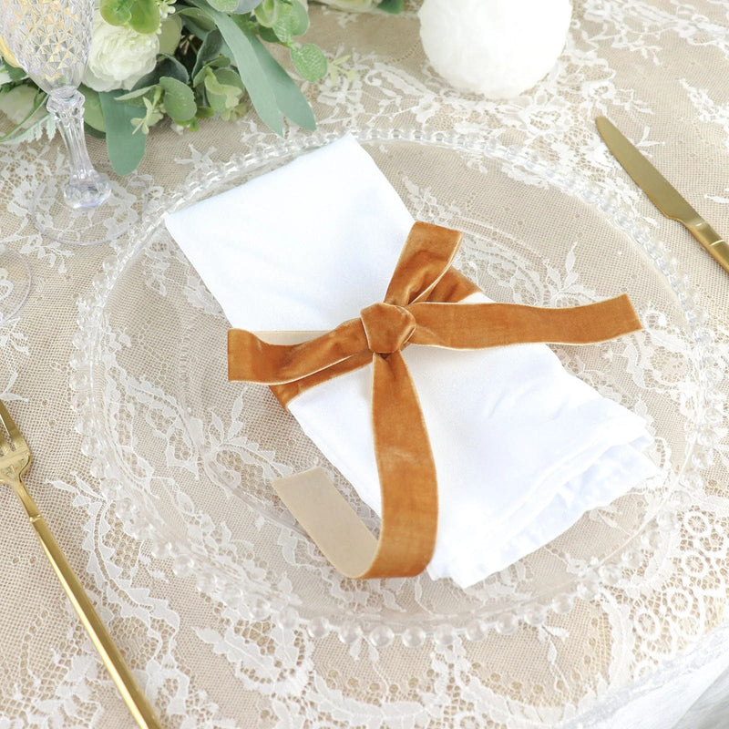 1" x 10 yards Velvet and Nylon Ribbon Roll