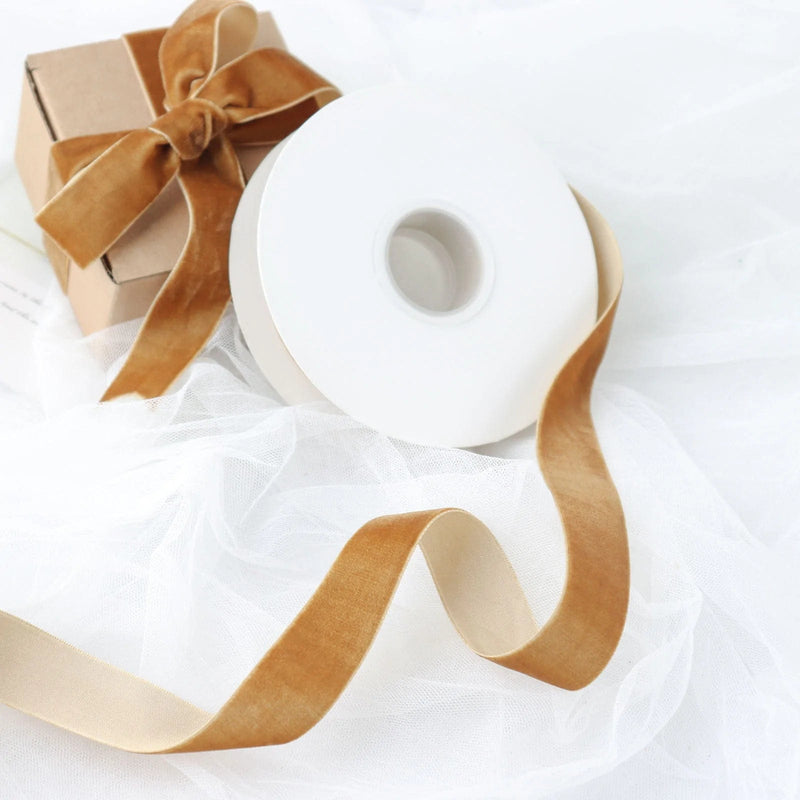 1" x 10 yards Velvet and Nylon Ribbon Roll