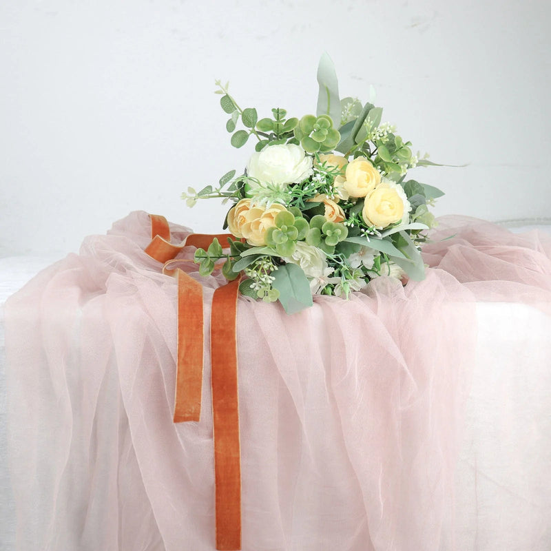 1" x 10 yards Velvet and Nylon Ribbon Roll