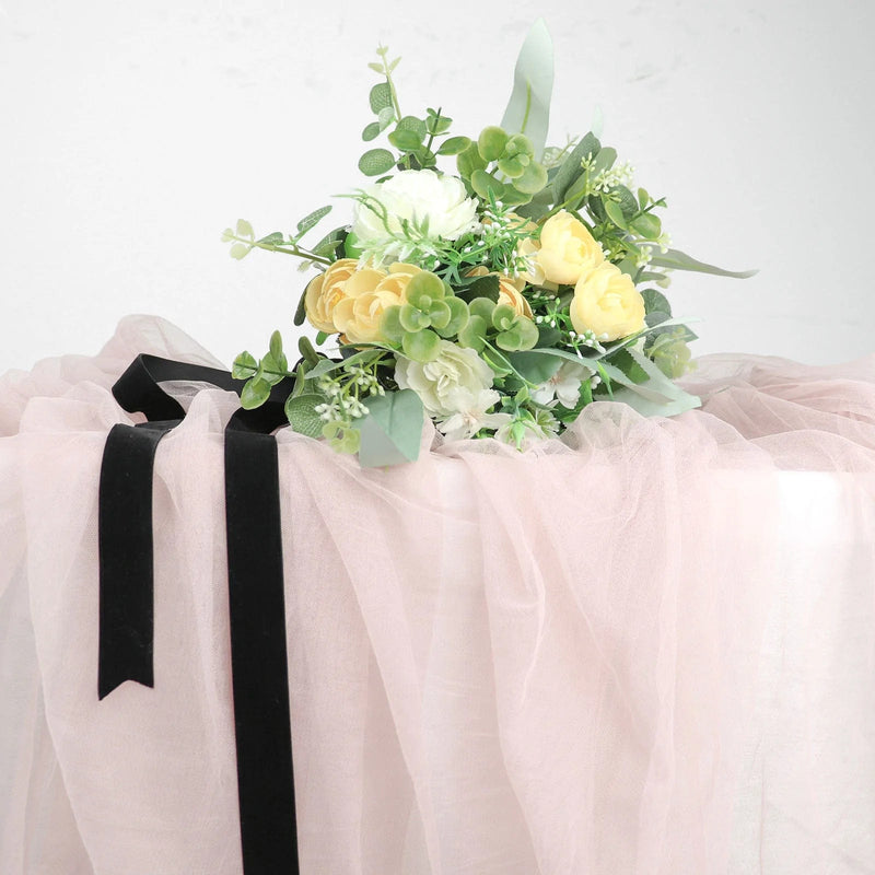 1" x 10 yards Velvet and Nylon Ribbon Roll