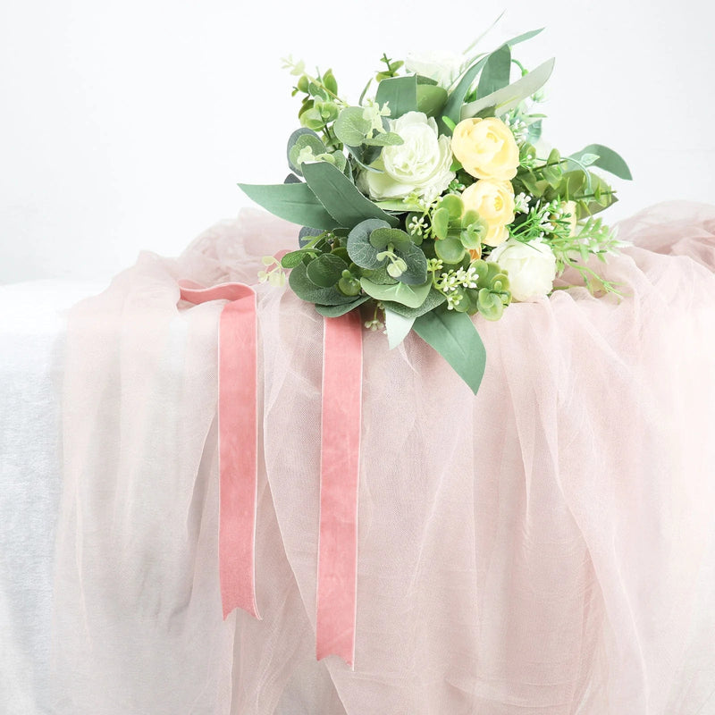 1" x 10 yards Velvet and Nylon Ribbon Roll