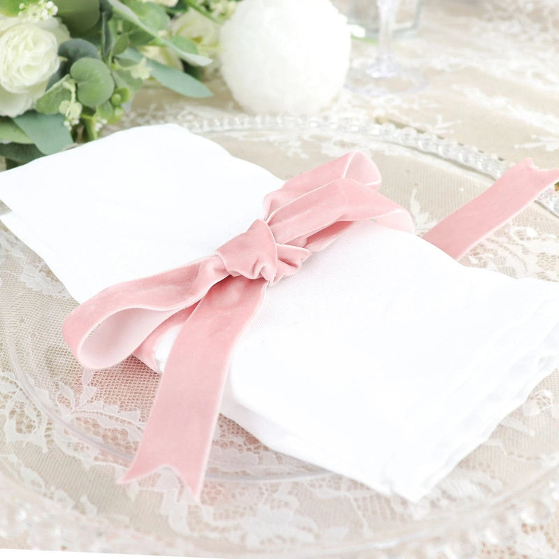 1" x 10 yards Velvet and Nylon Ribbon Roll