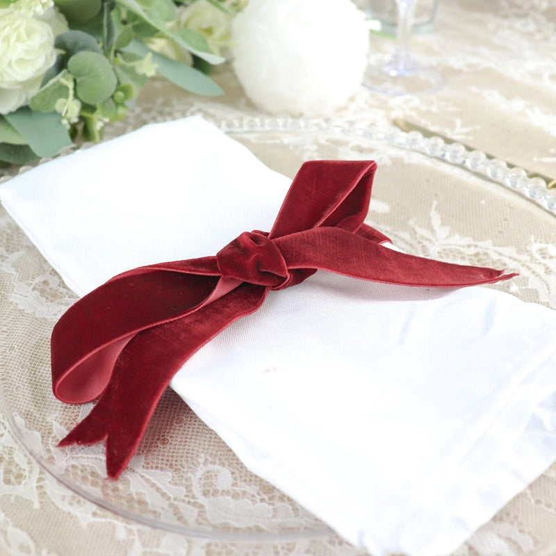 1" x 10 yards Velvet and Nylon Ribbon Roll