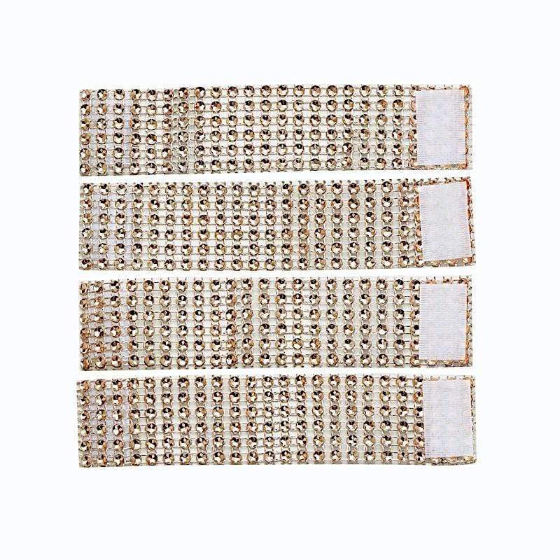 10 Diamond Rhinestone Mesh Napkin Rings