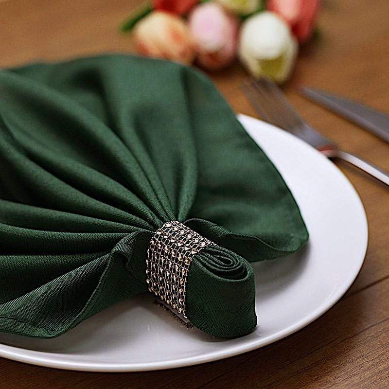 10 Diamond Rhinestone Mesh Napkin Rings