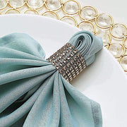 10 Diamond Rhinestone Mesh Napkin Rings