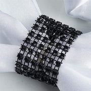 10 Diamond Rhinestone Mesh Napkin Rings