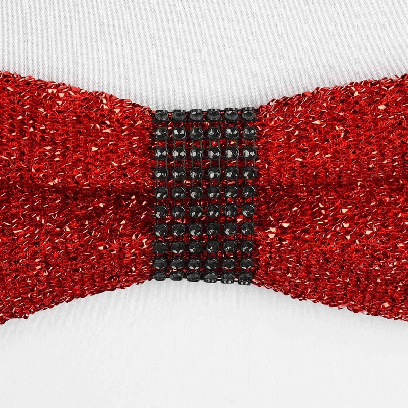 10 Diamond Rhinestone Mesh Napkin Rings