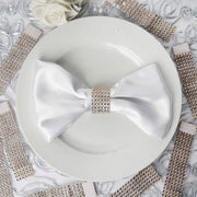 10 Diamond Rhinestone Mesh Napkin Rings