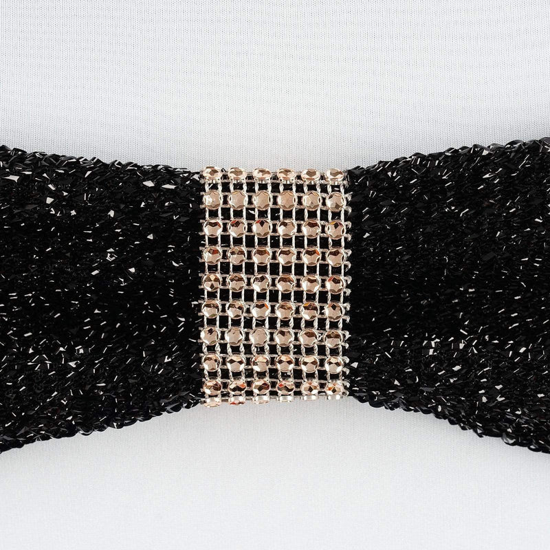 10 Diamond Rhinestone Mesh Napkin Rings