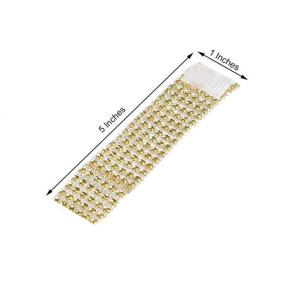 10 Diamond Rhinestone Mesh Napkin Rings