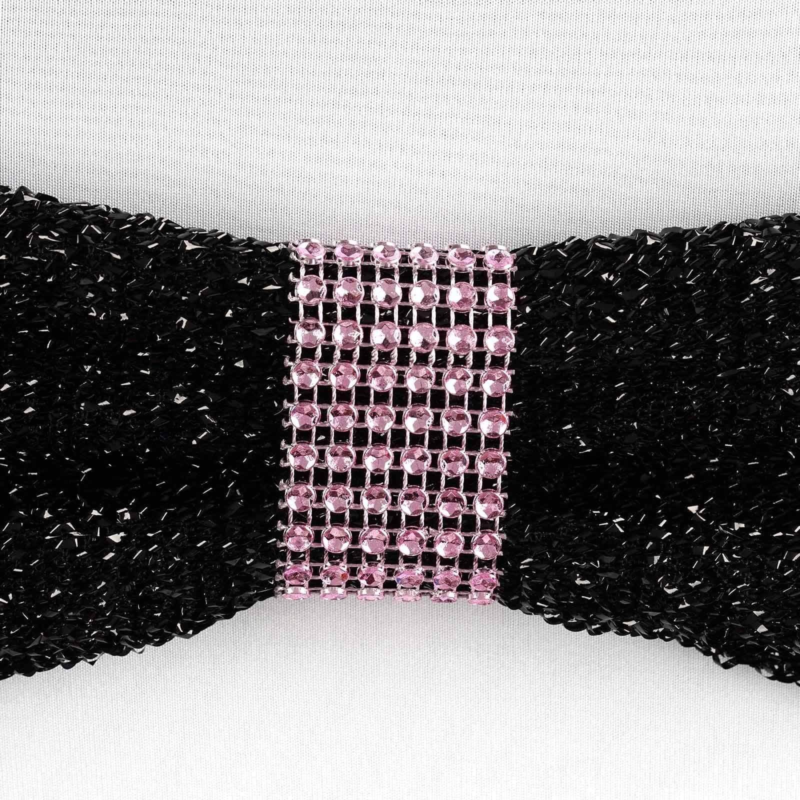 10 Diamond Rhinestone Mesh Napkin Rings