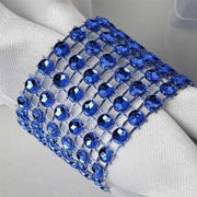 10 Diamond Rhinestone Mesh Napkin Rings