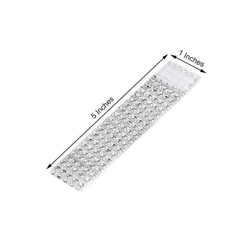 10 Diamond Rhinestone Mesh Napkin Rings