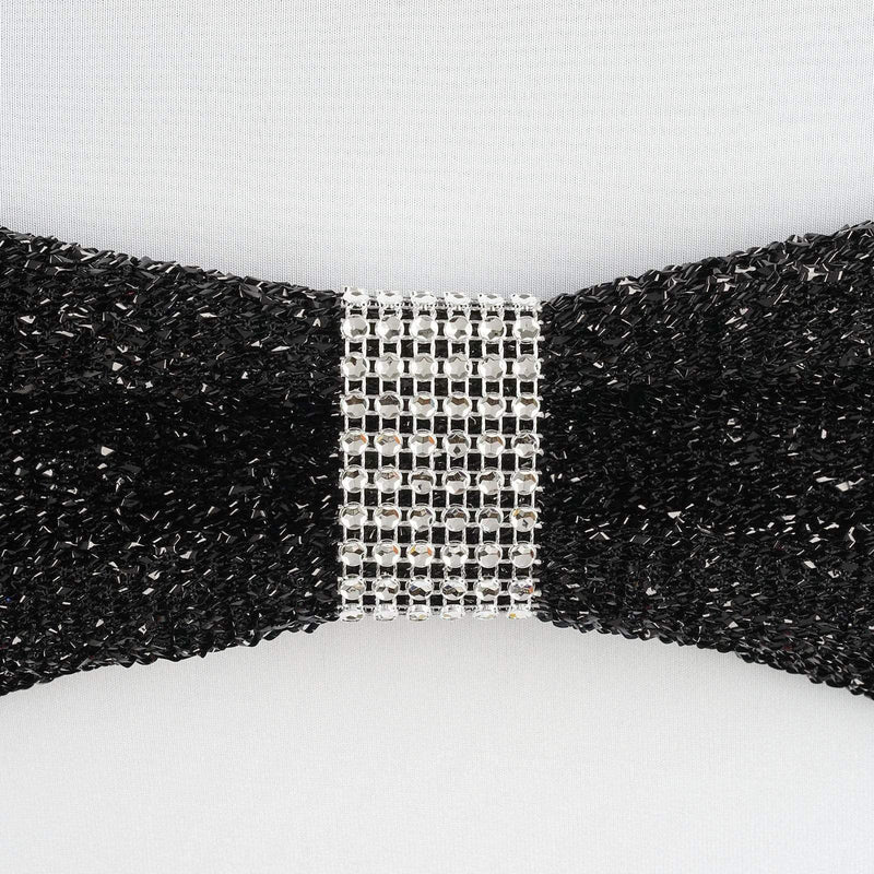 10 Diamond Rhinestone Mesh Napkin Rings