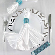 10 Diamond Rhinestone Mesh Napkin Rings