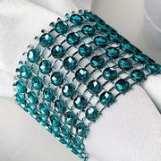 10 Diamond Rhinestone Mesh Napkin Rings