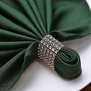 10 Diamond Rhinestone Mesh Napkin Rings