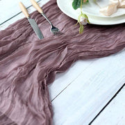 10 ft Cheesecloth Table Runner Cotton Wedding Linens