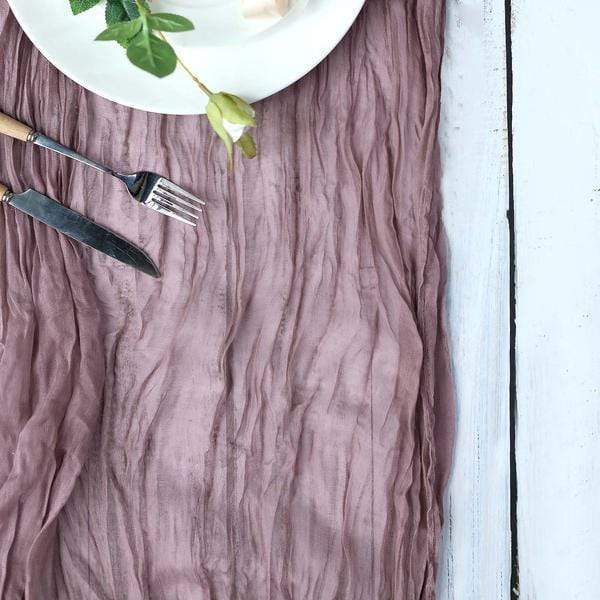 10 ft Cheesecloth Table Runner Cotton Wedding Linens