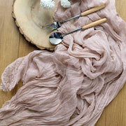 10 ft Cheesecloth Table Runner Cotton Wedding Linens