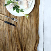 10 ft Cheesecloth Table Runner Cotton Wedding Linens