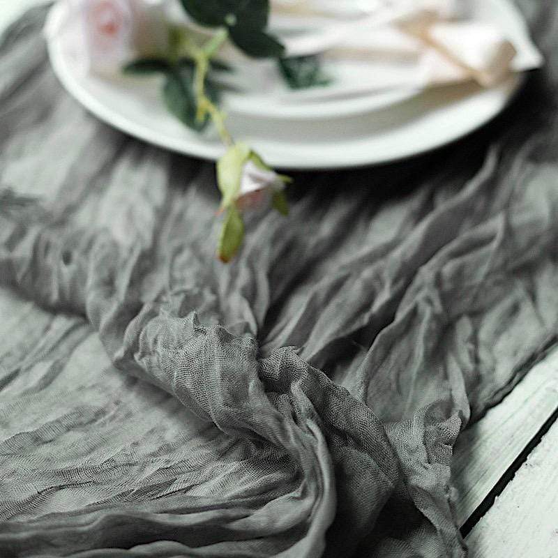 10 ft Cheesecloth Table Runner Cotton Wedding Linens