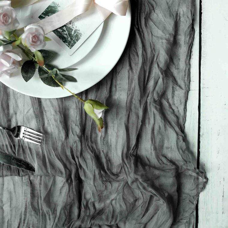 10 ft Cheesecloth Table Runner Cotton Wedding Linens