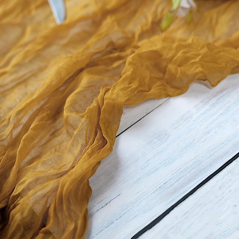 10 ft Cheesecloth Table Runner Cotton Wedding Linens