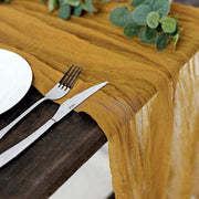 10 ft Cheesecloth Table Runner Cotton Wedding Linens