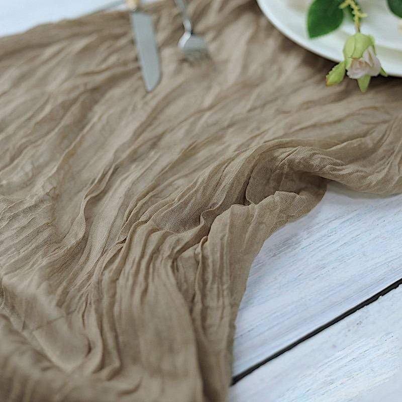 10 ft Cheesecloth Table Runner Cotton Wedding Linens