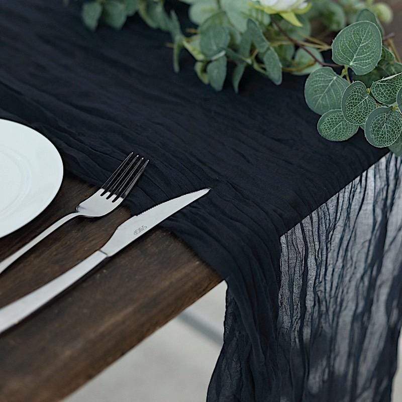 10 ft Cheesecloth Table Runner Cotton Wedding Linens