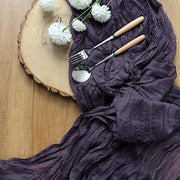 10 ft Cheesecloth Table Runner Cotton Wedding Linens