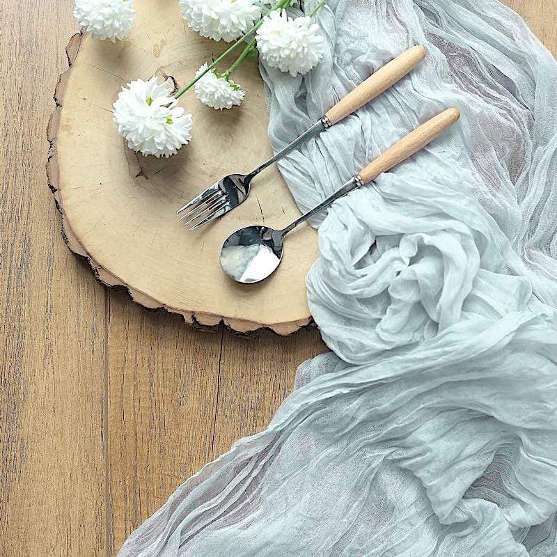 10 ft Cheesecloth Table Runner Cotton Wedding Linens