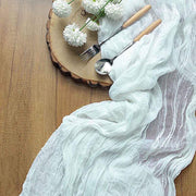 10 ft Cheesecloth Table Runner Cotton Wedding Linens