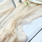 10 ft Cheesecloth Table Runner Cotton Wedding Linens