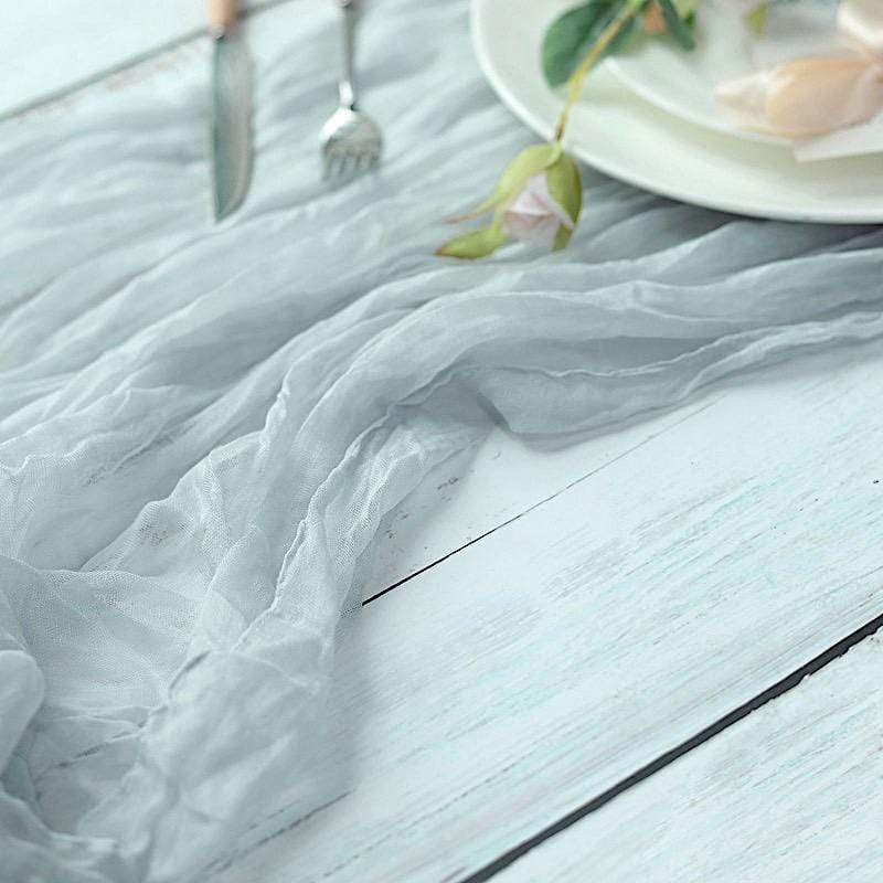 10 ft Cheesecloth Table Runner Cotton Wedding Linens