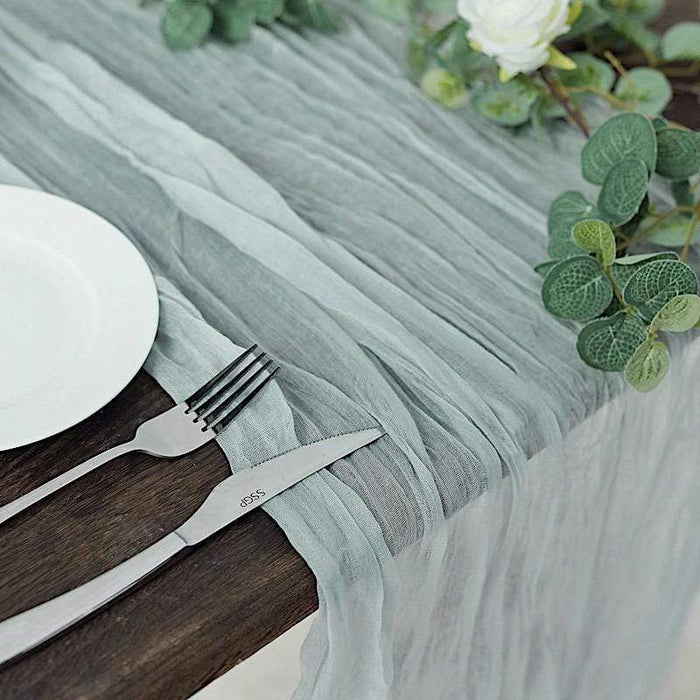 10 ft Cheesecloth Table Runner Cotton Wedding Linens