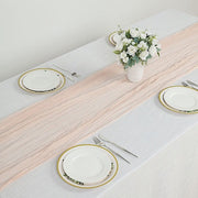 10 ft Cheesecloth Table Runner Cotton Wedding Linens