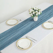 10 ft Cheesecloth Table Runner Cotton Wedding Linens