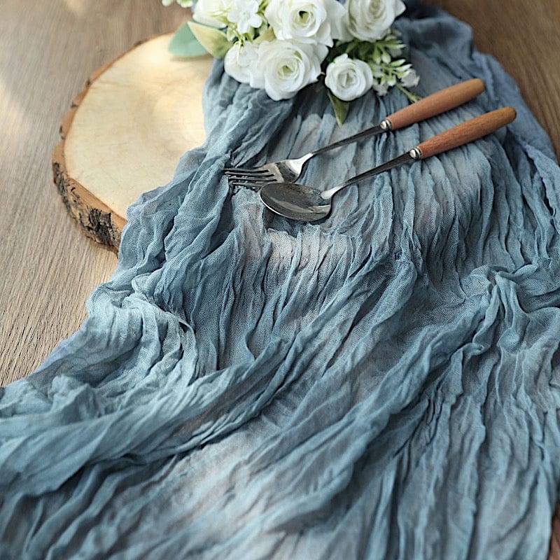 10 ft Cheesecloth Table Runner Cotton Wedding Linens