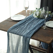 10 ft Cheesecloth Table Runner Cotton Wedding Linens