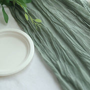 10 ft Cheesecloth Table Runner Cotton Wedding Linens