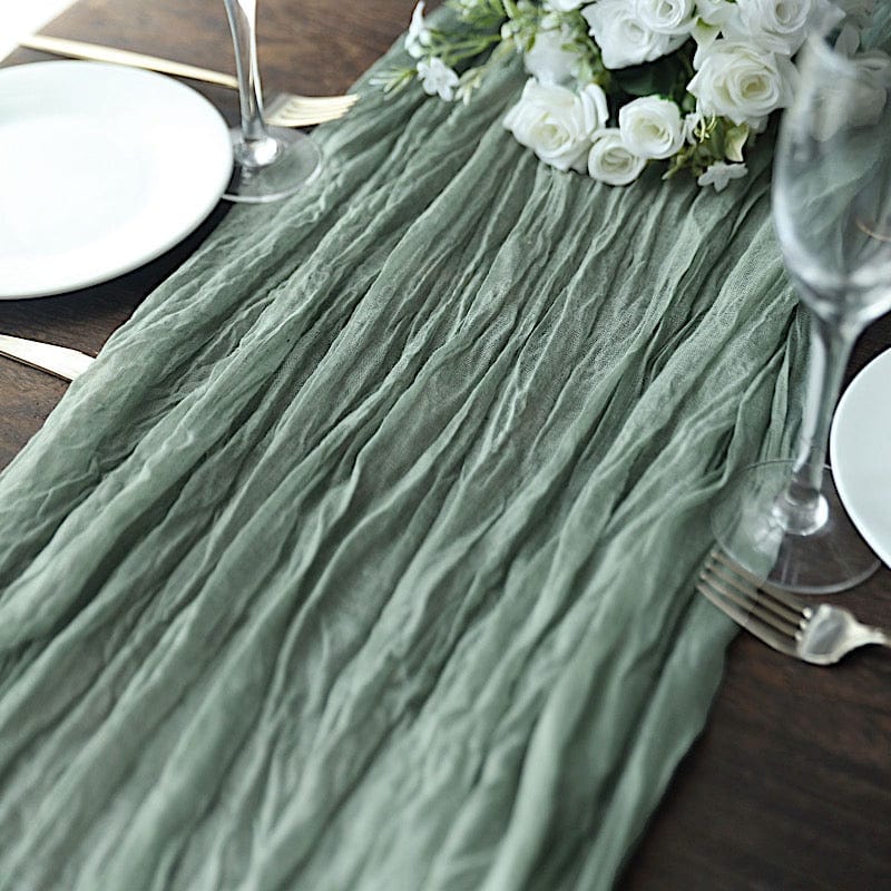 10 ft Cheesecloth Table Runner Cotton Wedding Linens